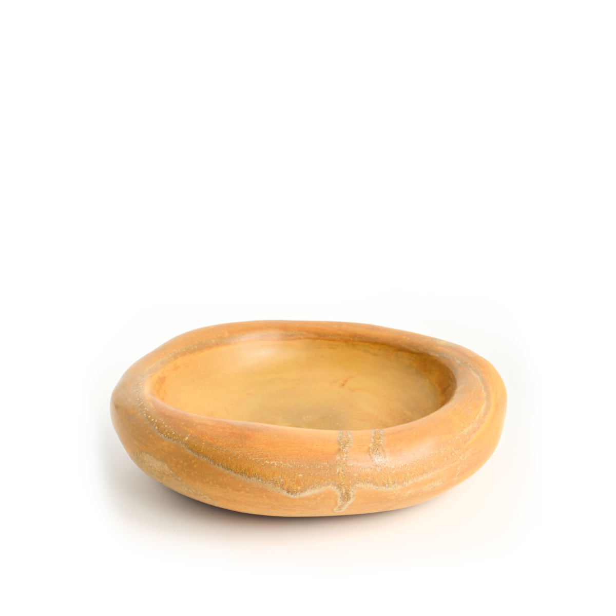 Handcrafted Studio Molin bowl in matte ochre glaze, designed for modern restaurant use